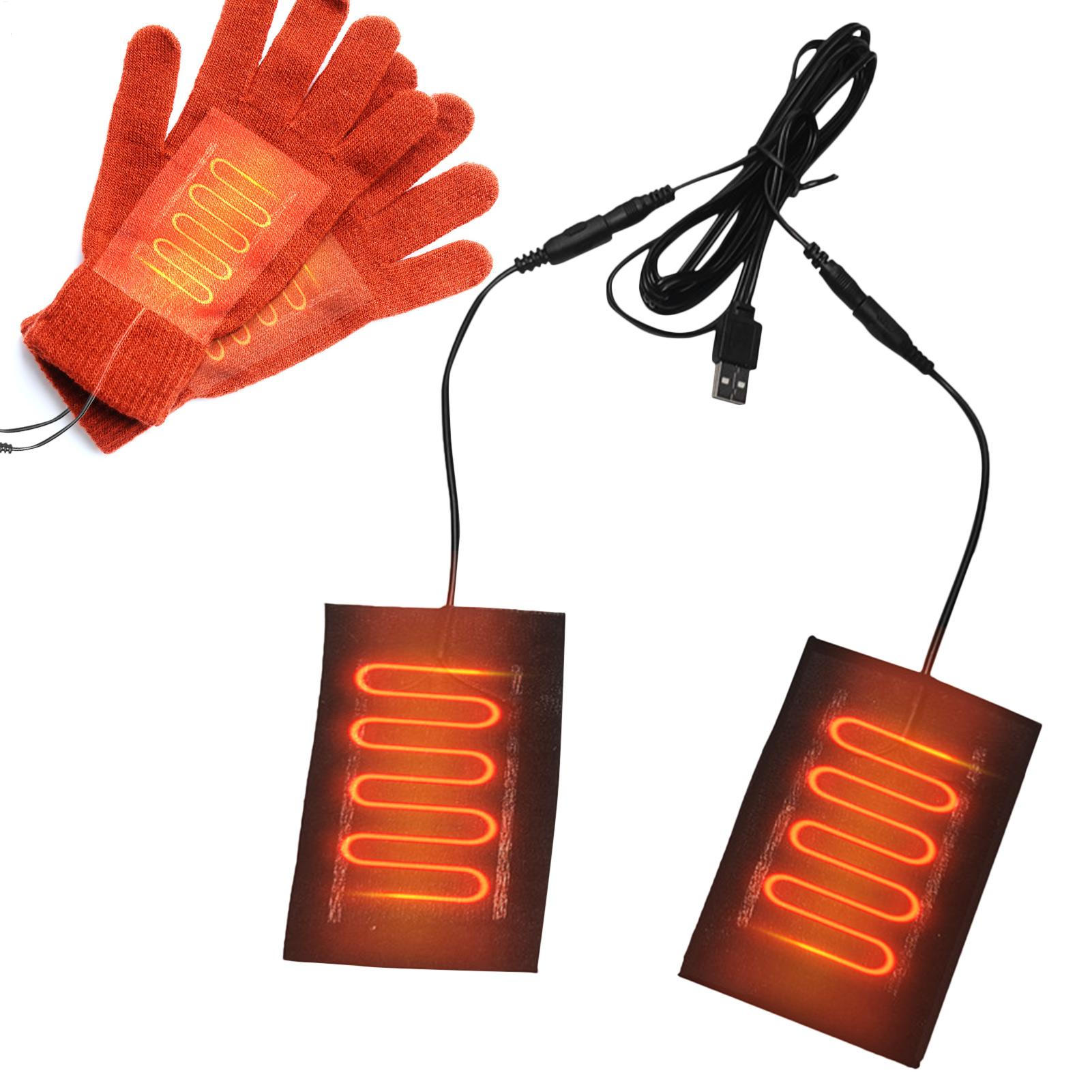 Heated Gloves Electric - Mittens Heating Pad 5V Electric Heated
