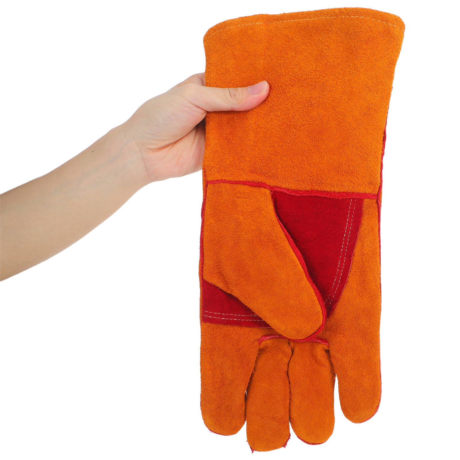 Heated Gloves Electric - 1Pair Electric Welding Gloves Cowhide Fire